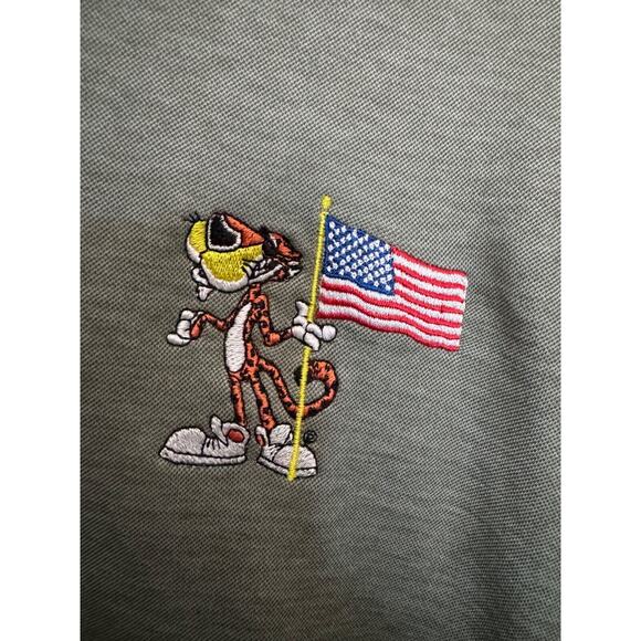 Cheetos Chester Cheetah Polo Shirt Men's XL Embroidered Light Green Pima Cotton - Picture 2 of 7